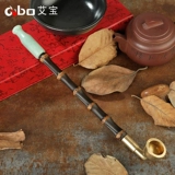 Старомодная медная бамбуковая курительная трубка ручной работы, мужской мундштук