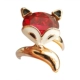Phiên bản Hàn Quốc của trang sức cao cấp Hàn Quốc Nhẫn nữ mạ vàng 18K ruby ​​dễ thương may mắn nhỏ nhẫn cáo - Nhẫn nhẫn đeo ngón trỏ Nhẫn