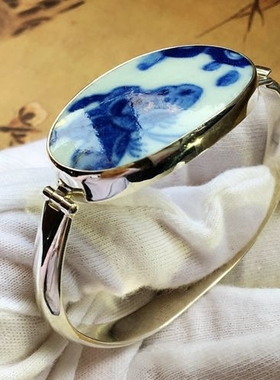 创意925银古典风文化礼品手镯