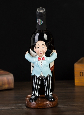 侍者酒架民宿客栈桌面摆件装饰品
