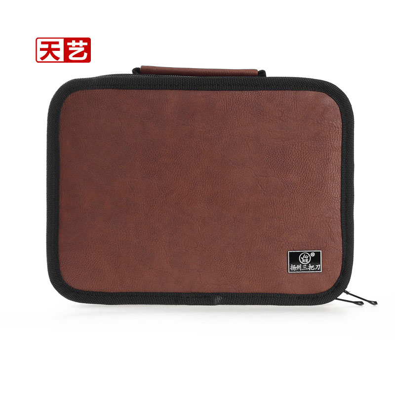 天藝採耳空包裝採耳工具皮包/咖啡色/可裝50件專業採耳工具