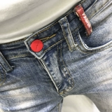 Chao Nanxia Новое корейское издание Slim Make Old Light Blue Cat 9 девять -точка для общества джинсов для маленьких ставок, мальчики, пересекают быстро