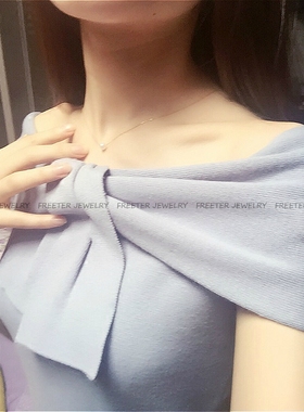 迷你包金项链天然淡水珍珠定制