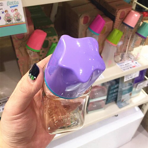 日本现货Betta贝塔奶瓶智能新款紫色星星盖PPSU耐摔防胀气S3-80ml - 图0