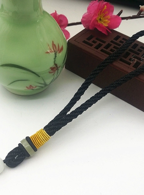 文玩珠宝玉器饰品玉石手把件绳粗款扭劲弹弓失手绳车挂绳钥匙挂绳