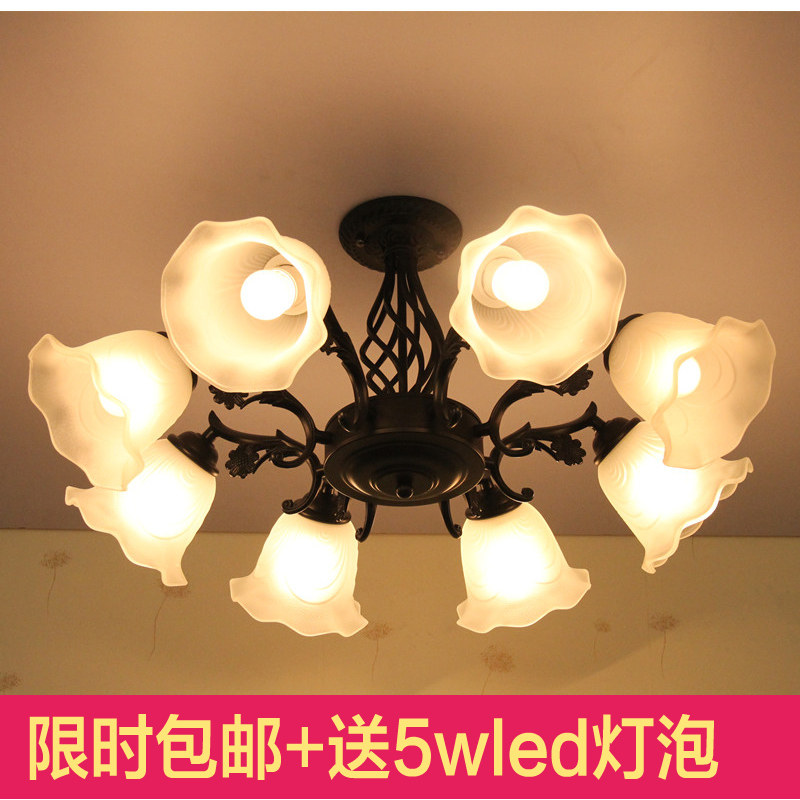 欧美式六头吸顶灯现代简约客厅吊灯卧室书房复古吸顶灯饭餐厅灯饰,淘宝优惠券,粉丝福利购,淘宝优惠卷