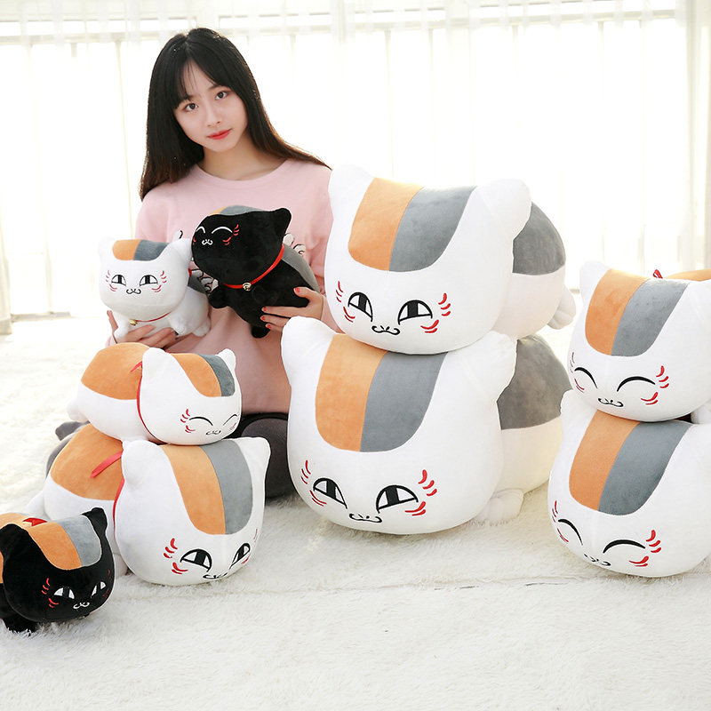 夏目友人帐毛绒猫咪老师女抱枕玩偶 约会熊玩具动漫毛绒/抱枕/坐垫
