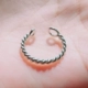 Bản gốc! Handmade 999 nhẫn bạc nguyên chất bạc sterling Nhẫn trơn mịn đơn giản Nhẫn ngón chân tinh xảo - Nhẫn nhẫn kim cương Nhẫn