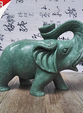 天然招财吸水酒柜大象摆件