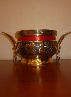 现代中式风招財进宝寺庙熏香炉