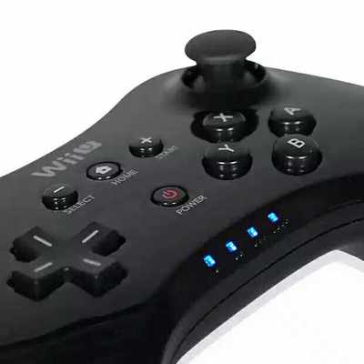 Wii U Wiiu Gamepad新款经典手柄pro牛角无线手柄加强版全新组装 虎窝淘