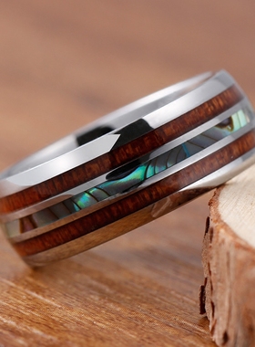 高级感戒指男潮个性贝壳霸气指环