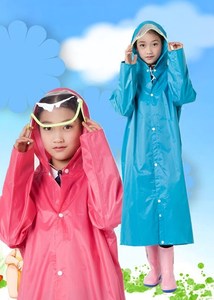 燕王雨衣 儿童大帽檐带书包位雨衣 小学生后背反光雨衣 长款雨衣