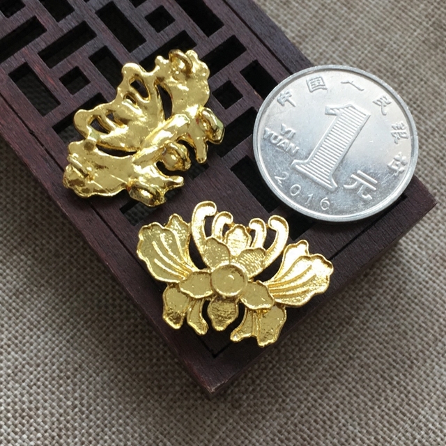 diy饰品配件 古风汉服发簪步摇新娘凤冠手工材料金色蝴蝶兰花,淘宝优惠券,粉丝福利购,淘宝优惠卷