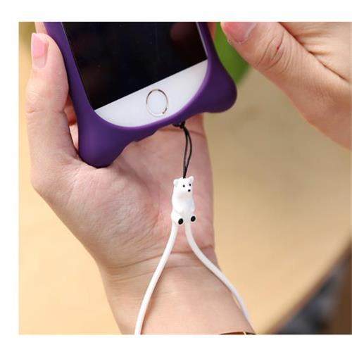 限量2019情人节版 正品台湾甜心贝比熊硅胶手机挂件/手机链