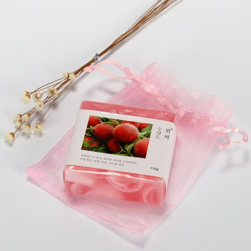 五个包邮特价中文花瓣网袋水果精油手工皂洁面沐浴全身可用味可选