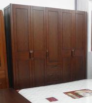 Shanghai Yongxing Furniture Chinese Solid Wood Flat Door Open Door Large Closet Wardrobe Closet White Oak Wood Y5 Type