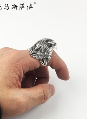 立体雄鹰戒指个性朋克聚会蹦迪