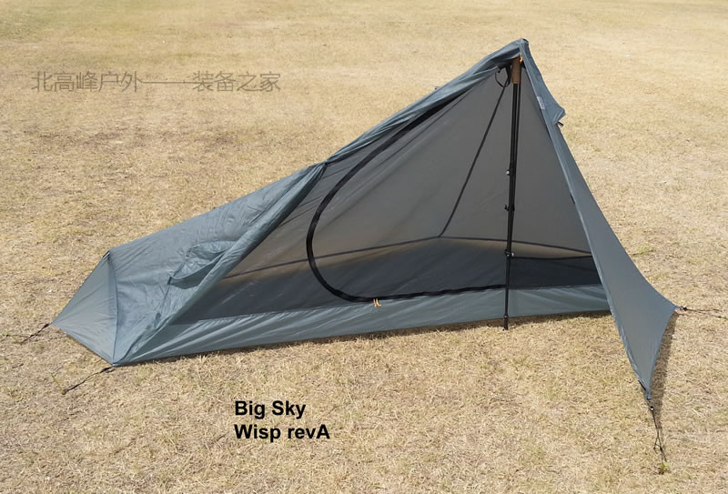 新款美國Big Sky戶外超輕Wisp 1p單人登山杖帳篷 順豐包郵