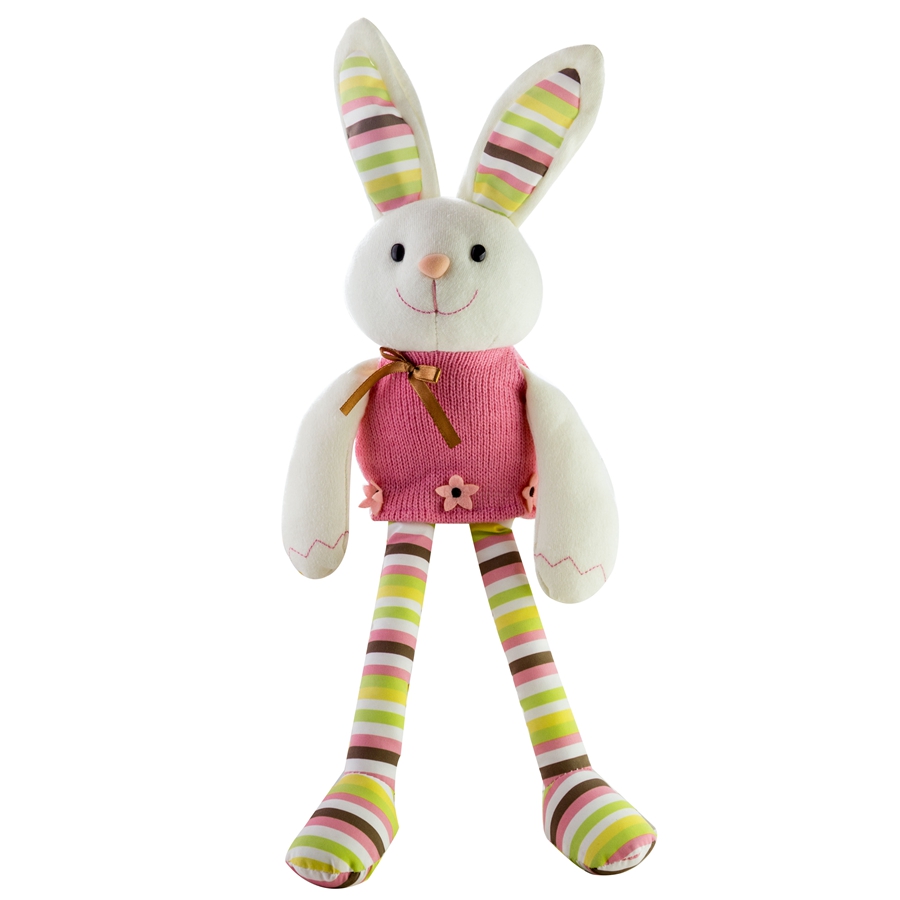 可爱复活节兔子毛绒玩具生日礼物布艺玩偶公仔宝宝安抚玩具新年 - 图0