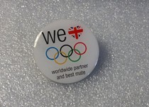 2012 London Olympic Games Badge International Olympic Committee IOC Global Partner Excellent Team Badge
