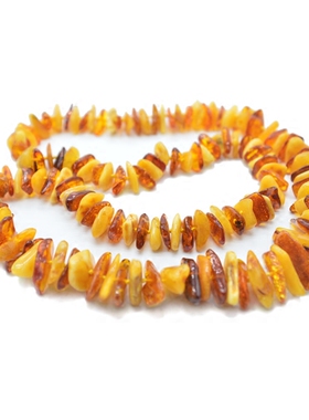 手工天然琥珀项链