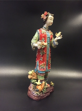 工艺礼品公仔古典风石湾陶瓷