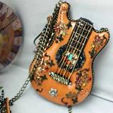 Подлинная мешка на национальный стиль национального стиля в ручной сумке ручной работы с бисером для скрипки персонализированная сумка