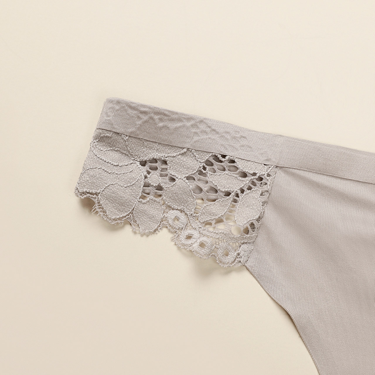 2条装欧美蕾丝性感低腰无痕三角裤 艾舒客内裤