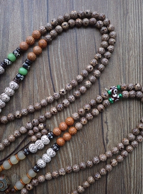 原创民族风菩提子女士佛珠项链