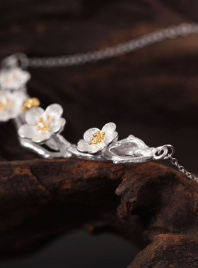 原创复古风饰品手工银项链