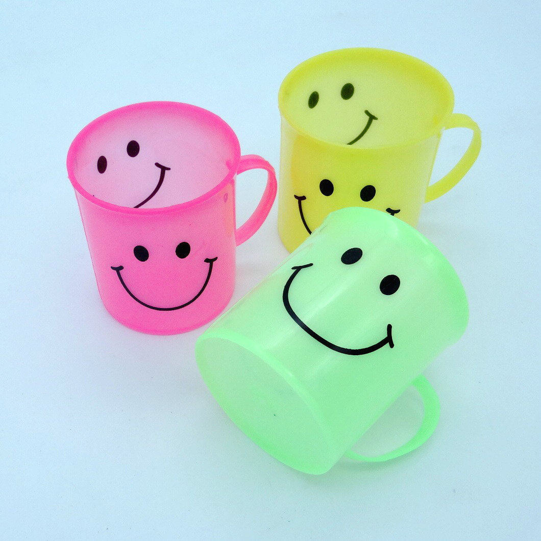 笑脸杯 塑料刷牙杯 漱口杯 洗漱杯子 牙刷杯 小号牙缸水杯,淘宝优惠券,粉丝福利购,淘宝优惠卷