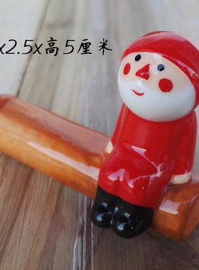 筷子架合辑可爱风高温陶瓷小摆件