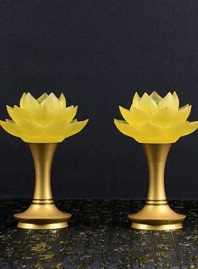 古法琉璃花瓶一套供佛用品