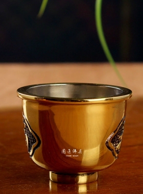 纯铜供杯茶杯供佛供神祖先水杯