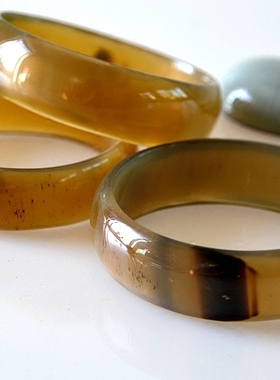 手镯牦牛角镯子男女宽民族风饰品精美手工制作送闺蜜女友生日礼物