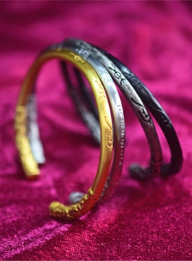 复古风如意钛钢大圣定海神针手镯