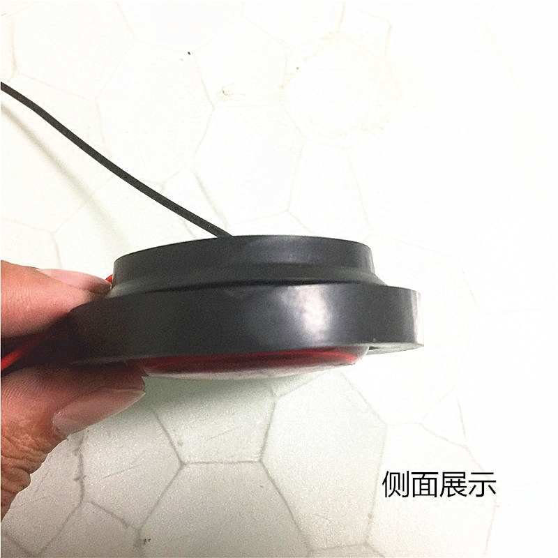 中集半挂车骨架栏板边灯2寸小圆灯24V货车罐车示高示宽灯圆形角灯 - 图3