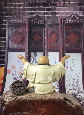 工艺新中式风弥勒佛会所乔迁礼品