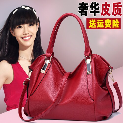 2026春季新款软皮女包手提包时尚中年女士包包妈妈单肩斜挎包大包 - 图0