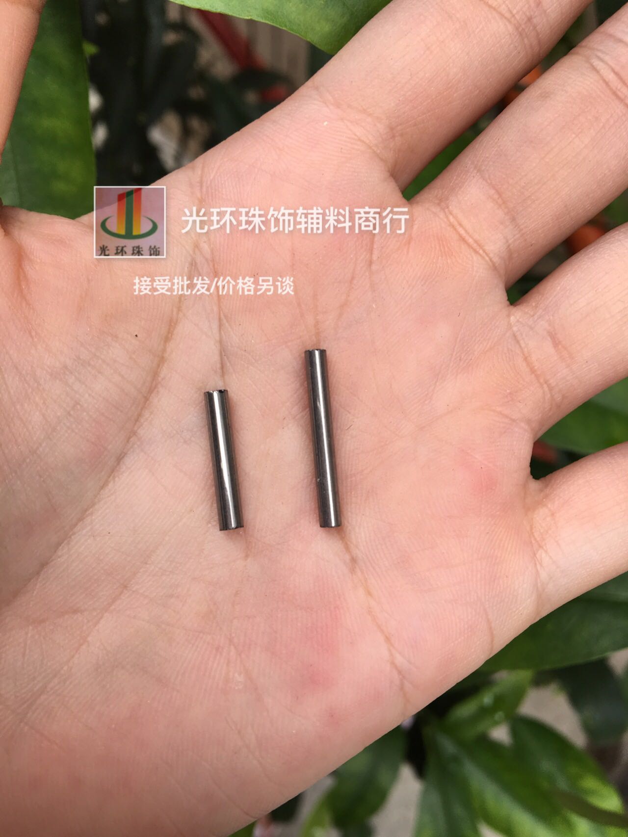 DIY配件 2.5*15mm/2.5*20mm枪灰色玻璃管珠流苏珠管舞蹈服辅料-图0