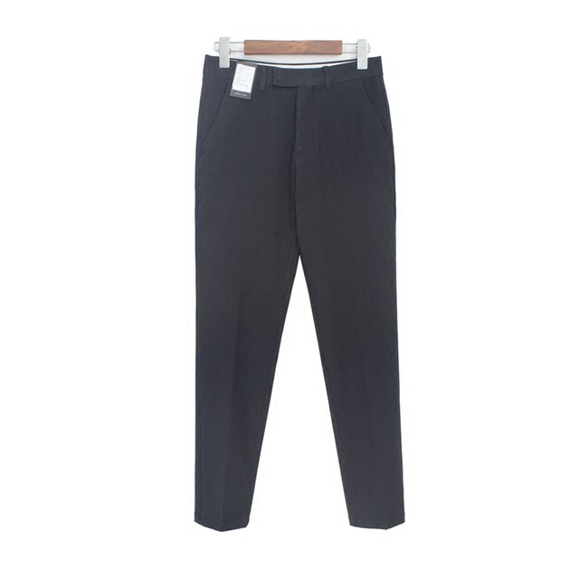 Japanese retro gentleman slim fit casual trousers