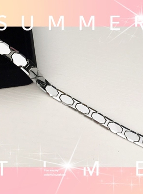 台湾钨钢菱形磁疗抗疲劳保健手链