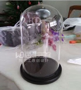 摆件永生花人偶积木展示罩包邮