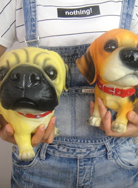 大号小狗狗可爱风宠物树脂工艺品