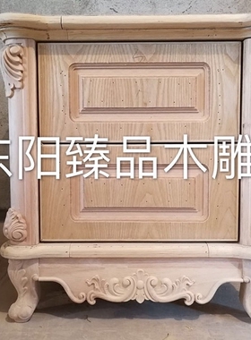 木雕欧式雕刻电视柜立柱柜子雕花