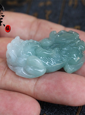 正品翡翠天然a货招财貔貅吊坠