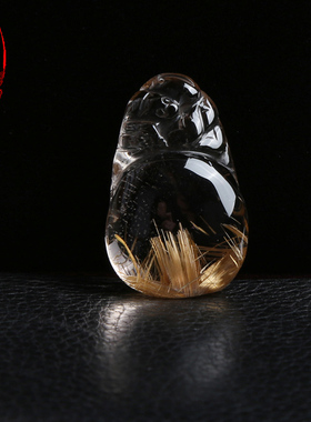 金发晶吊坠男女款生日礼物项链