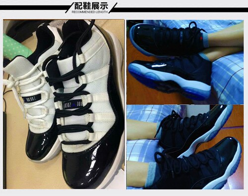 低帮篮球鞋适配鞋带适用乔鞋带AJ11大魔王纯黑白加粗直径鞋带高邦 - 图1