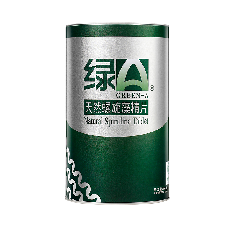 绿a官方旗舰店提高免疫力】绿A天然螺旋藻精片600粒程海湖抗疲劳耐缺氧调节免疫3